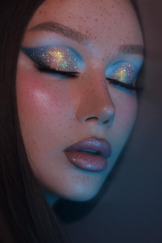 Holographic Loose Glitter Eyeshadow Makeup Fix Gel Face Body Glue  Iridescent Mermaid Unicorn Silver Brush Colour Shift Thin Cosmetic Powder -   Canada