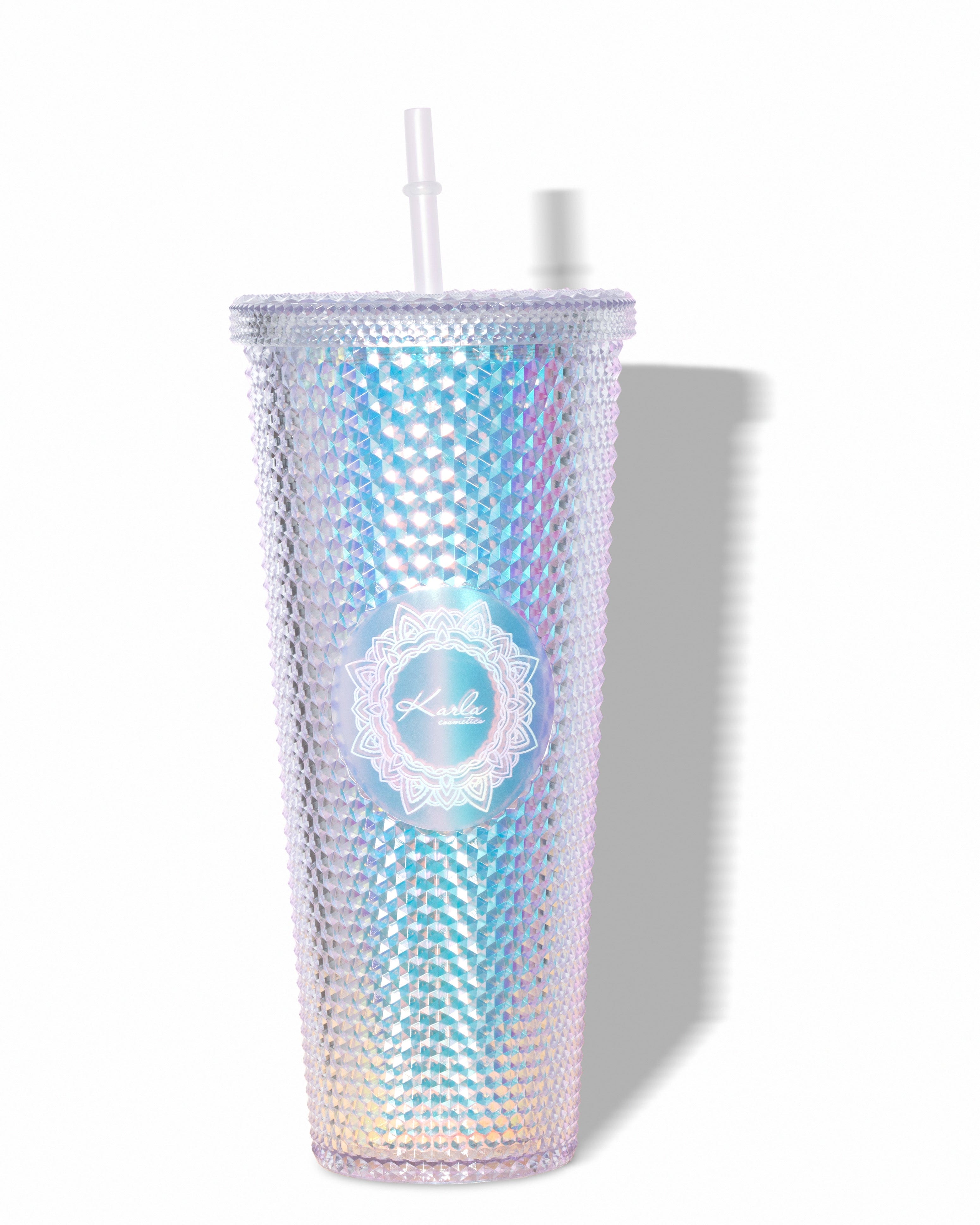 Iridescent Studded Tumbler Drinking Cup