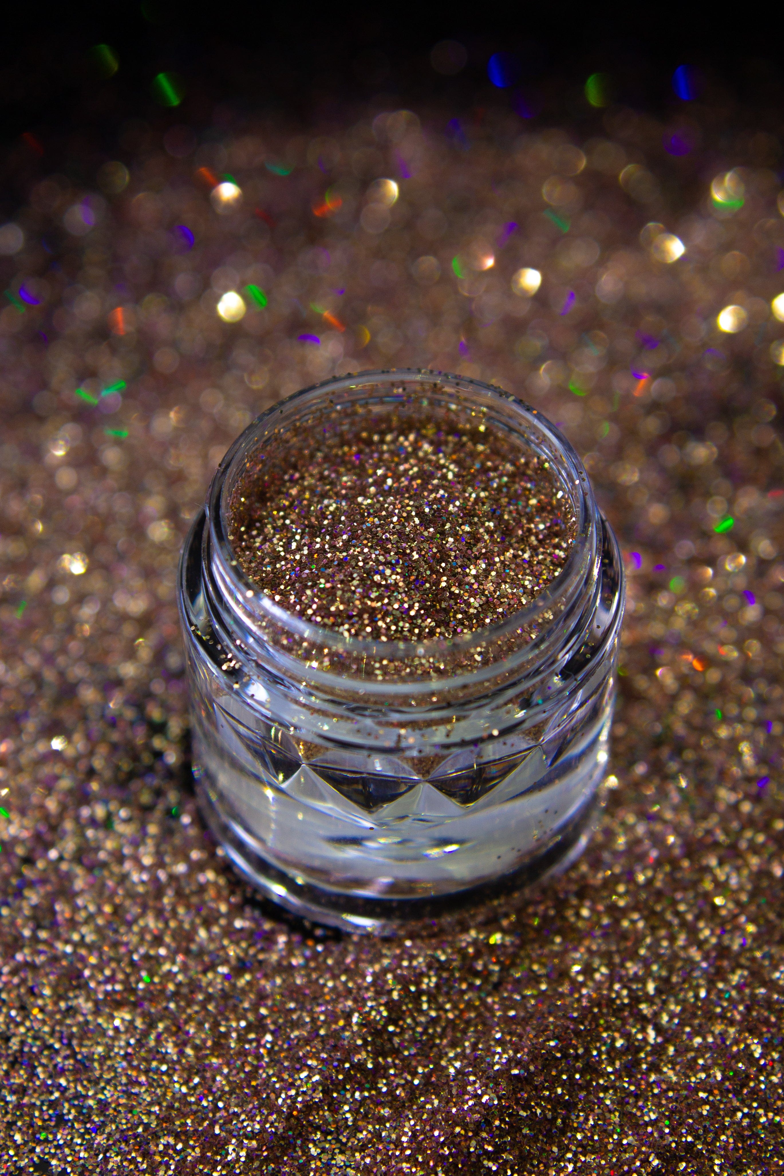 Golden Rose Holographic Glitter